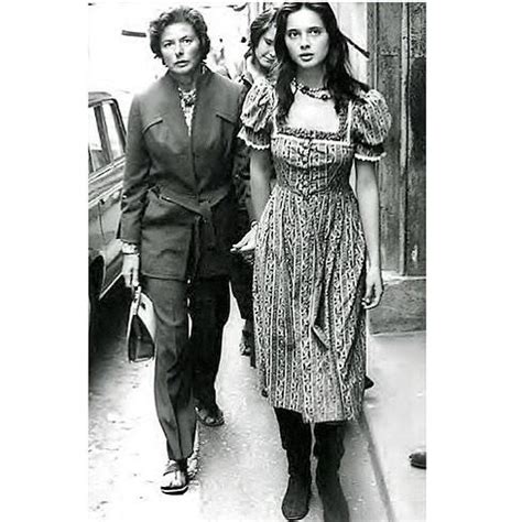 Ingrid also had a son. Actress Ingrid Bergman (L) with actress Isabella ...