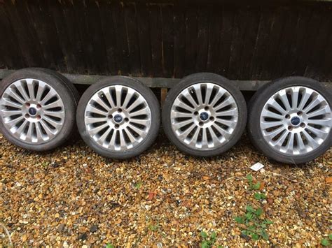 16 Ford Fiesta Alloy Wheels Alloys With Tyres Zetec Titanium Mk7 8 6