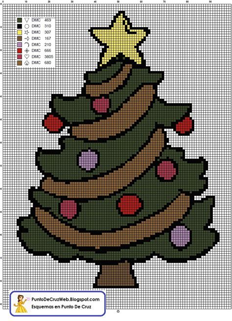 Árbol De Navidad Christmas Cross Stitch Needlepoint Christmas