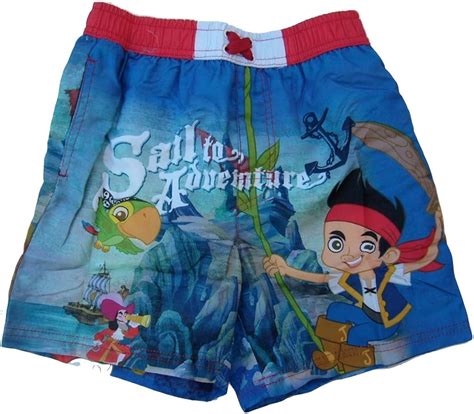Jake And The Neverland Pirates Swim Shorts Red Uk Clothing