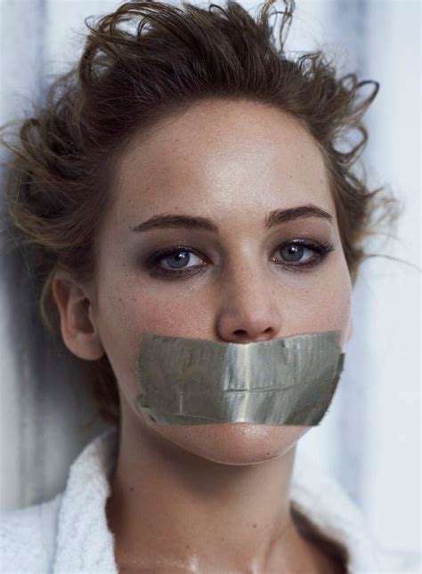 Jennifer Lawrence Duct Tape Gagged By Rougetrigger On Deviantart