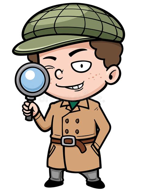 Detective Stock Vector Illustration Of Investigating