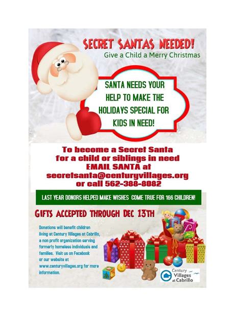 Secret Santa Flyer Template Word