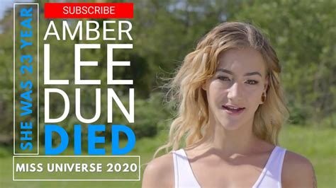 Miss Universe Finalist Amber Lee Friis Dies At Age 23 Youtube