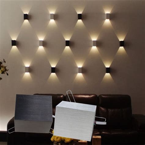 3w Led Square Wall Lamp Hall Porch Walkway Bedroom Livingroom Home