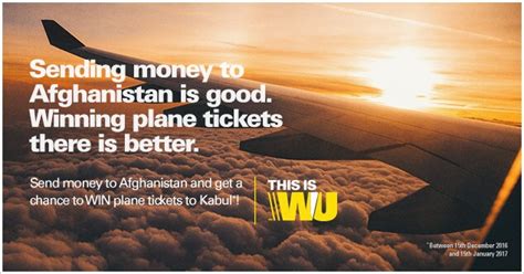 Send Money To Afghanistan And Win Flight Tickets To Kabul Western Union