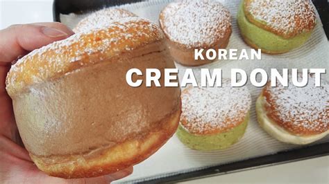 Viral Korean Street Food Milk Cream Donuts 3 Flavors Youtube