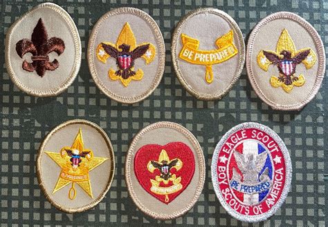 Boy Scout Of America Bsa Ranks Patch Used Ebay