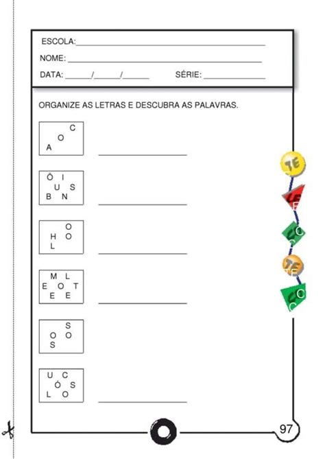 Mundo Colorido Atividades Com A Vogal O