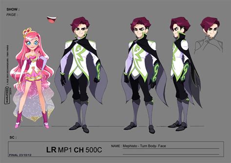 Lolirock Mephisto Model Sheet Character Design Magical Girl Anime