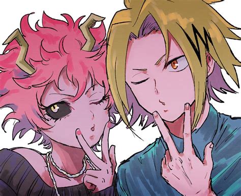 Boku No Hero Academia Mina Ashido Kaminari Denki Denki And Mina Kaminari X Mina Mina