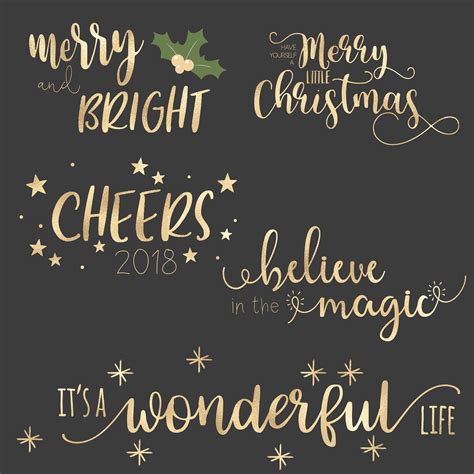 Christmas Overlays Holiday Word Art Overlays For Photographers