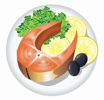 Dish Fish Clipart Lemon Dishes Plate Foods