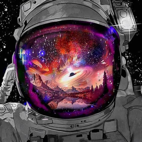BATTLE BORN Astronaut Art Galaxy Art Space Artwork