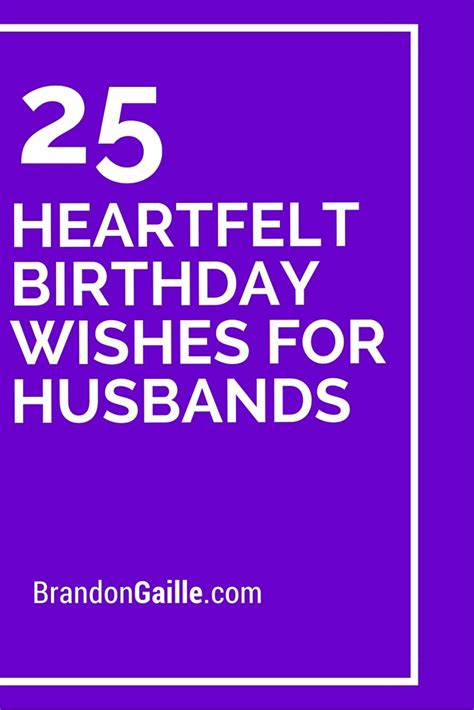 25 Heartfelt Birthday Wishes For Husbands Birthday Verses For Cards