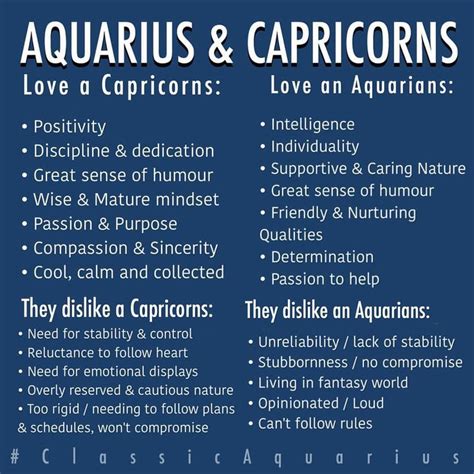 Aquarius And Capricorn Relationship Listed Above Are The Things That