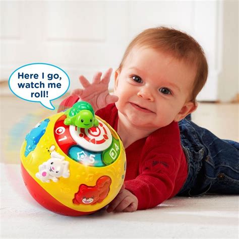Move And Crawl Baby Ball Toys For 6 9 12 Months 1 Year Old Self Rolling