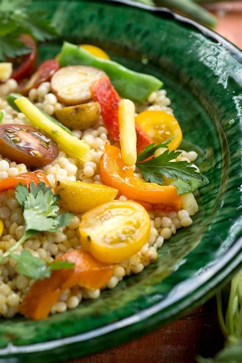Loaded with roasted butternut squash chunks, tons of sweet cranberries, nutty pecans, all tossed with what gets me the most about this pearl couscous salad is the simple dijon vinaigrette dressing. Spicy Couscous Salad With Tomatoes, Green Beans and ...