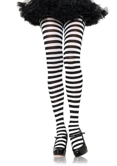 Leg Avenue Womens Nylon Striped Tights