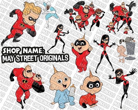 Incredibles Silhouette Incredibles Svg Incredibles Outline