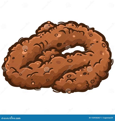 Coiled Up Poop Turd Cartoon Illustration Stock Vector Illustration Of