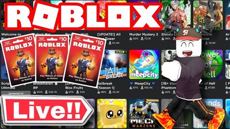 🔴 Roblox Live Robux Giveaway Playing With Viewers Youtube