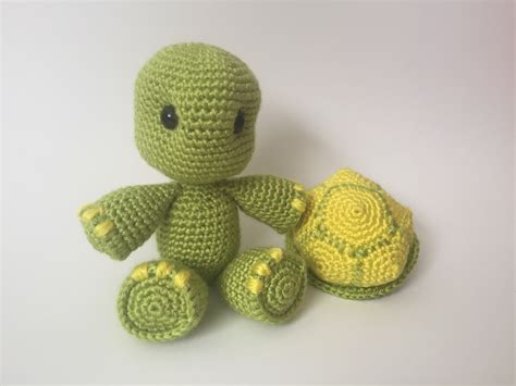 Crochet Turtle With Removable Shell Pattern Hooking Dreams