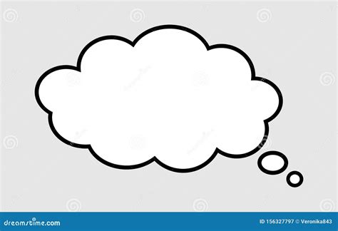 Speech Bubble Outline Icon Vector Illustration Isolated Stock Vector