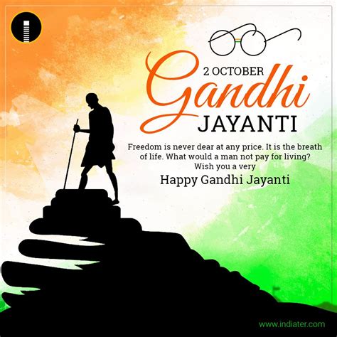 Happy Gandhi Jayanti Wishes Creatives Greetings Free Happy Gandhi