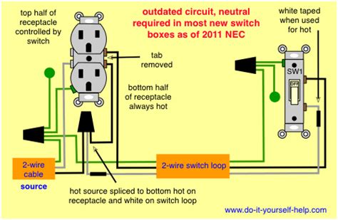 Wiring Diagram For A Light Switch And Outlet Using This Year Justin