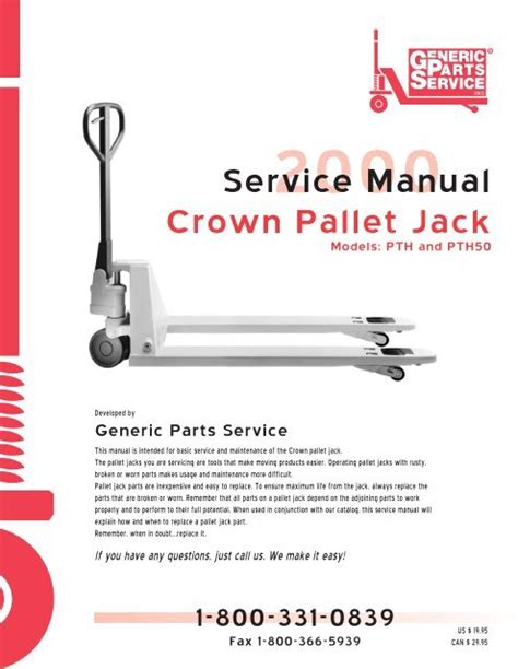 Crown Pallet Jack Parts Diagram