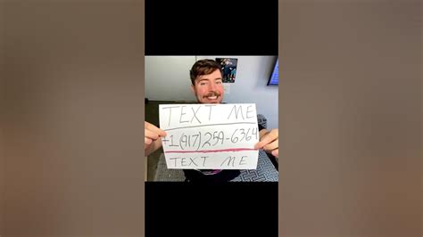 Mr Beasts Phone Number Youtube