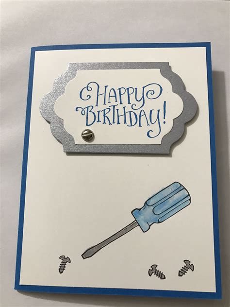 stampin up nailed it and build it masculine card stamped cards masculine cards fathers day
