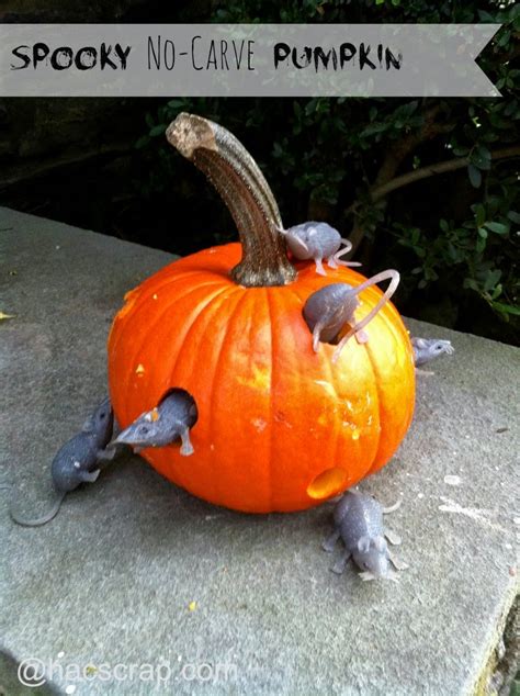 Spooky No Carve Pumpkin My Scraps