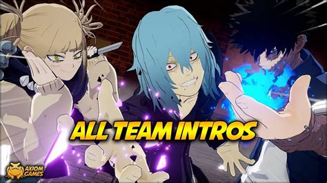 My Hero Ones Justice 2 All Team Intros Youtube
