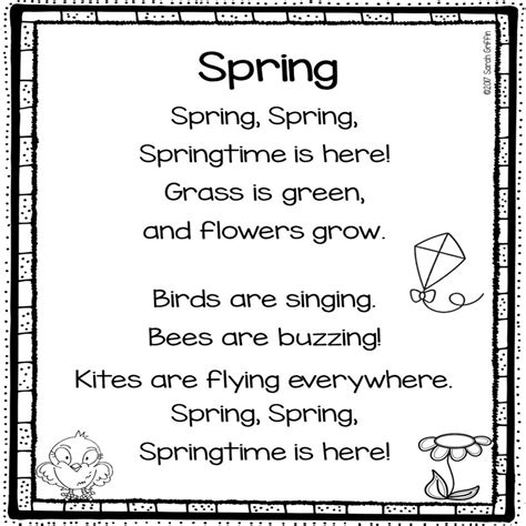 5 Spring Poems for Kids | Little Learning Corner
