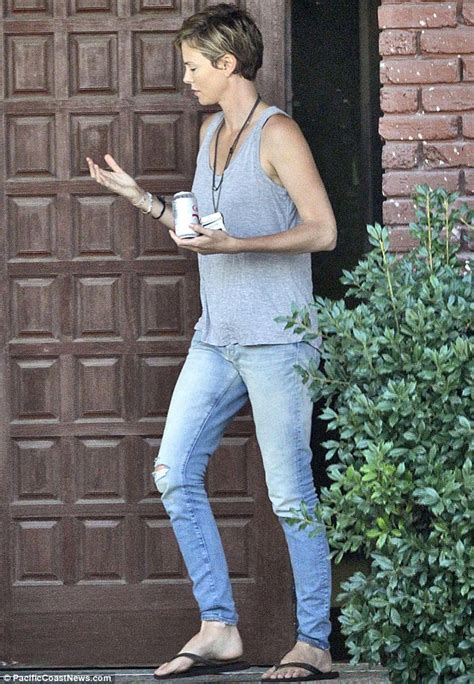 Charlize Theron Seen Smoking On The Set Of Dark Places The Film That
