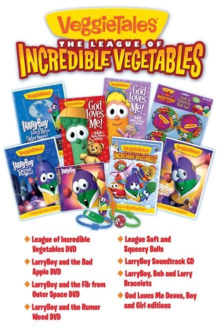 Veggietales The League Of Incredible Vegetables Prize Pack Giveaway