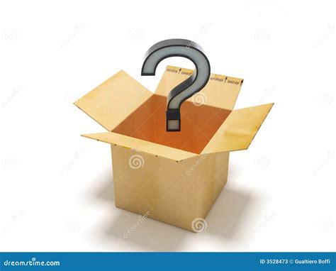Secret Box Stock Image Image Of Question Answer White 3528473