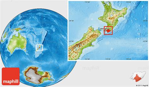 Physical Location Map Of South Wairarapa