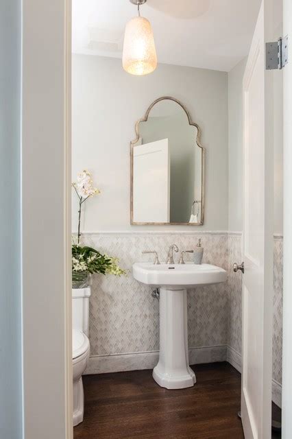 Hear the phrase powder room and images of tiny (maybe even bordering on claustrophobic!) bathrooms spring to mind. Powder Rooms & Small Bath Ideas - Traditional - Powder ...