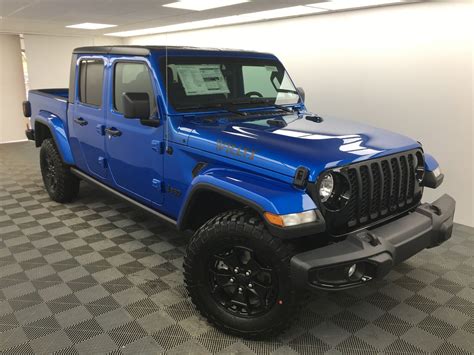 Banzai blue metallic jeep color. 2021 Jeep Gladiator Sport Hydro Blue Pearl-coat
