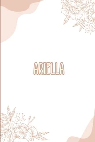Ariella Personalized Floral Journalnotebook Personalised Name