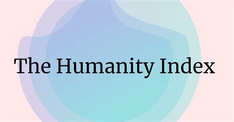 The Humanity Index Less Bad