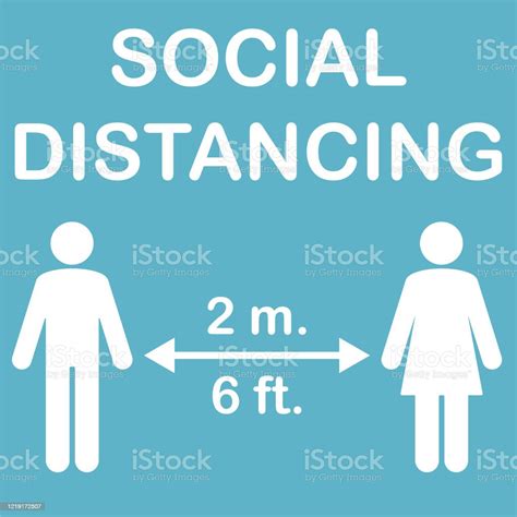 Social Distance Stock Illustration - Download Image Now - iStock