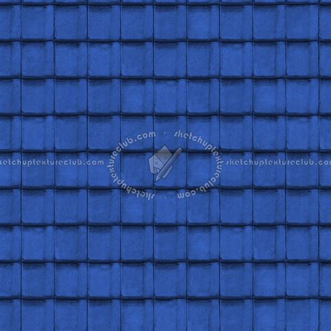 Blue Clay Roofing Cote Fleurie Texture Seamless 03436