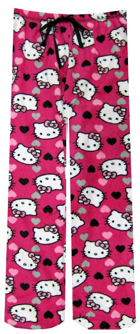 Hello Kitty Hot Pink Hearts Fleece Lounge Pants