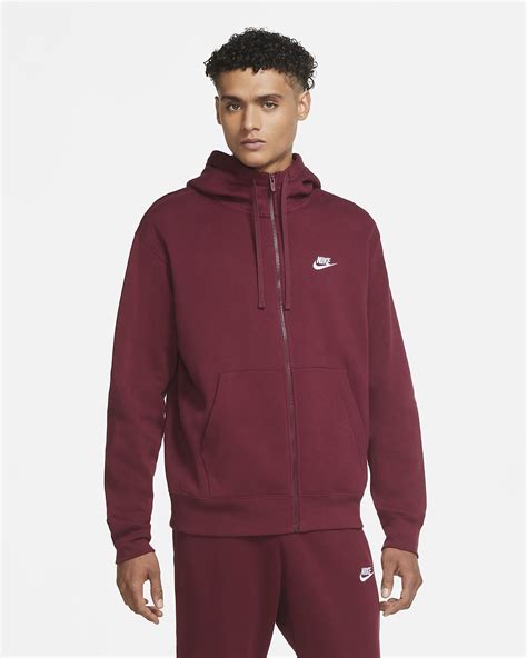 Product details • standard fit for a relaxed, easy feel • drawcord hood • materials may vary • machine wash. Nike Sportswear Club Fleece Men's Full-Zip Hoodie. Nike LU