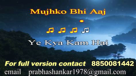 Chal Kahin Door Nikal Jayeinkya Mausam Hai Karaoke With Lyrics Youtube