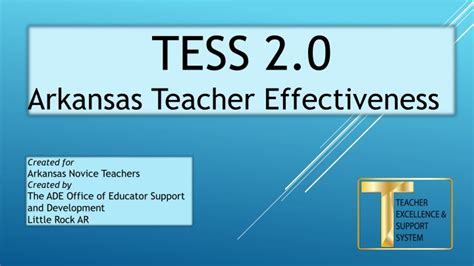 Ppt Tess 20 Arkansas Teacher Effectiveness Powerpoint Presentation